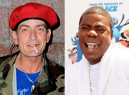 Tracy Morgan, Charlie Sheen Tracy Morgan, Charlie Sheen